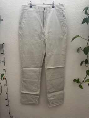 Goodfellow & Co Men’s Straight Chino Pants 36x34 Light Beige Casual Stretch NWT
